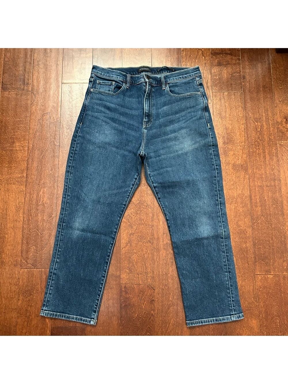 Banana Republic Men’s High Rise Straight Blue Jeans, Size 33